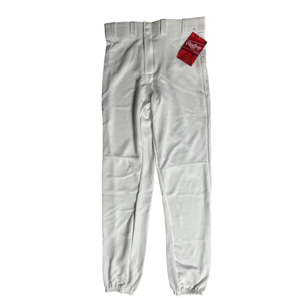NWT Rawlings White Baseball Pants Men's Small